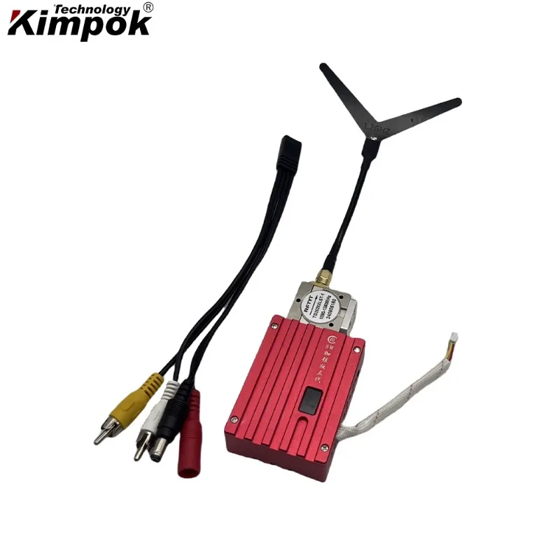 1.2GHz 8W FPV VTX VRX 향상된 무선 비디오 송신기, 8채널 20~40km 장거리 173g, FPV 레이싱 드론용