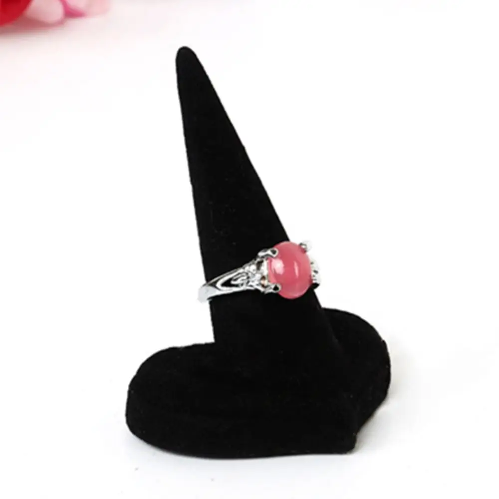 

Simple Organizer Rings Display Holder Velvet Ornaments Jewelry Display Rack Storage Bracelet Ring Display Stand Women