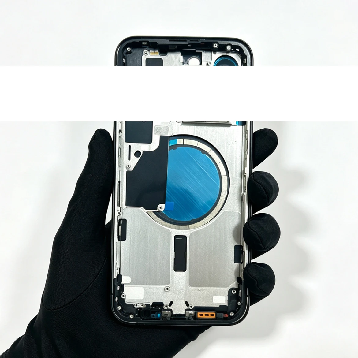 Rear Housing Assembly For 15 15 Plus 15 Pro Max 15 Pro With Back Cover Middle Chassis Frame+SIM Tray+Side Key Parts