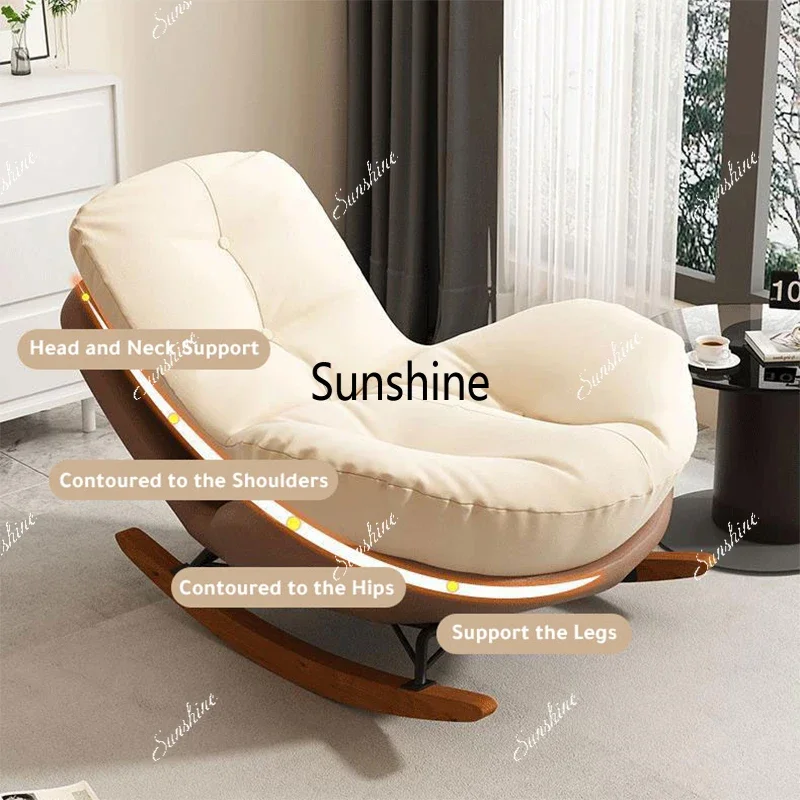 

Chair Balcony Home Technology Cloth Rocking Chair Living Room Leisure Rocking Chair, ModernX