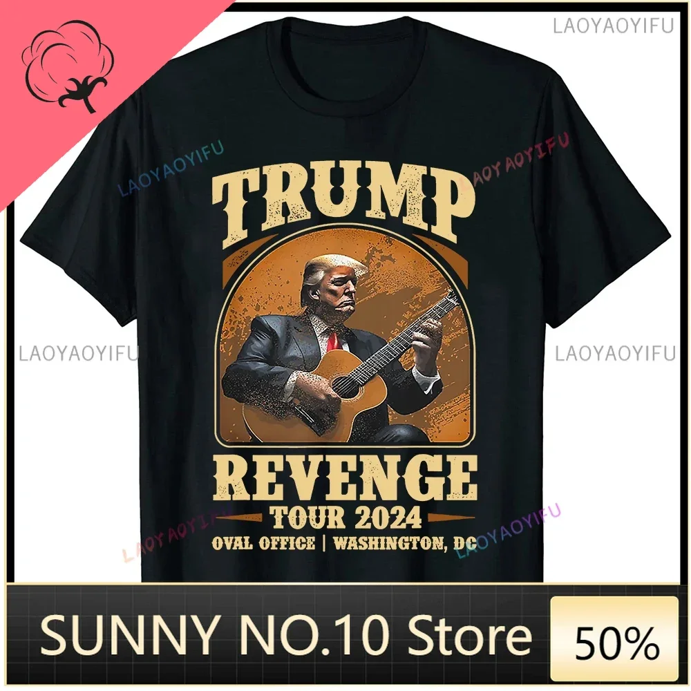 Trump Revenue Tour 2024 T-shirt pattern supports Take America Back The Return Fans short sleeved T-shirt