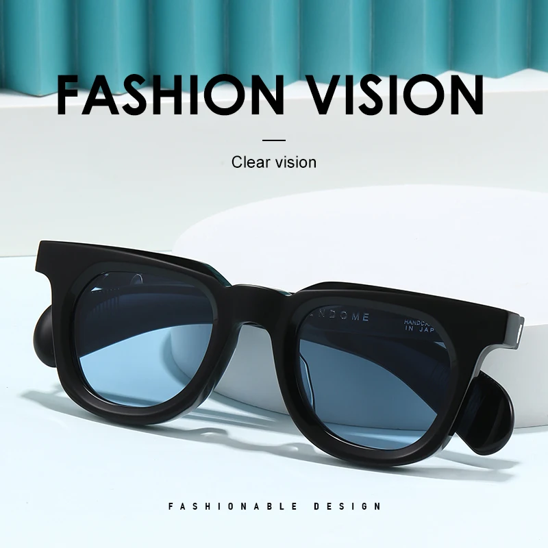 Luxury Brand framed tortoiseshell fashion sunglasses VENDOME Men designer handcrafted sun glasses Retro Acetate Sunglass Women