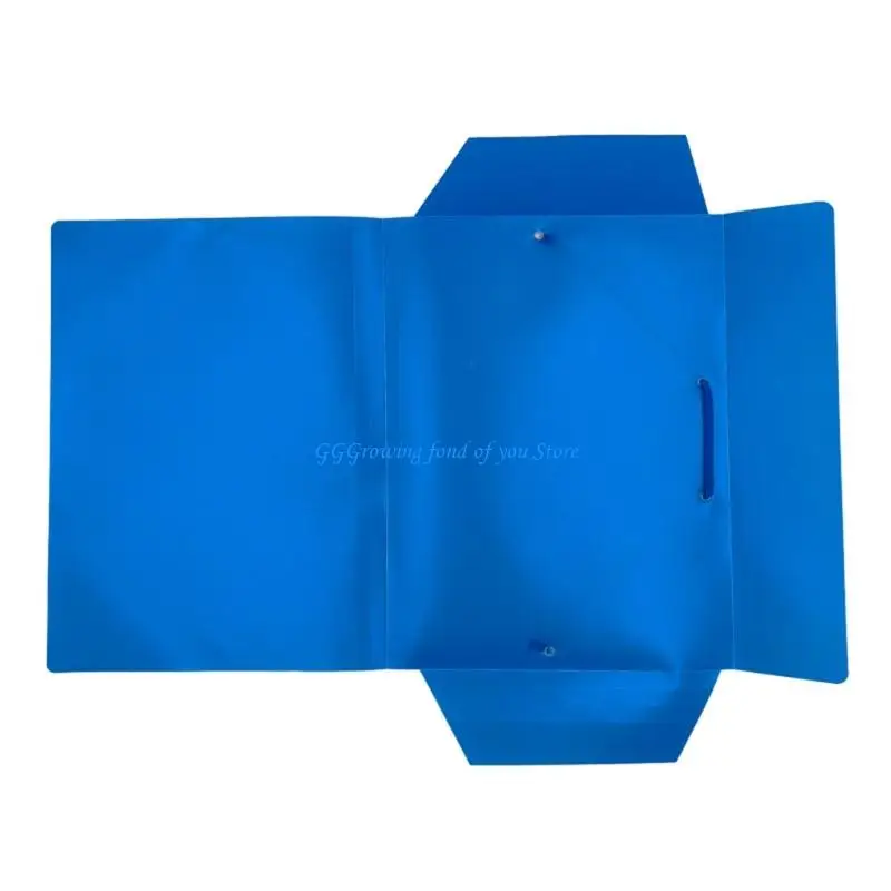 

H9EB 10 Pcs File Folder Postal Folder Document Folder with Elastic Band Corner Folder Portfolios Folder Office Supplies