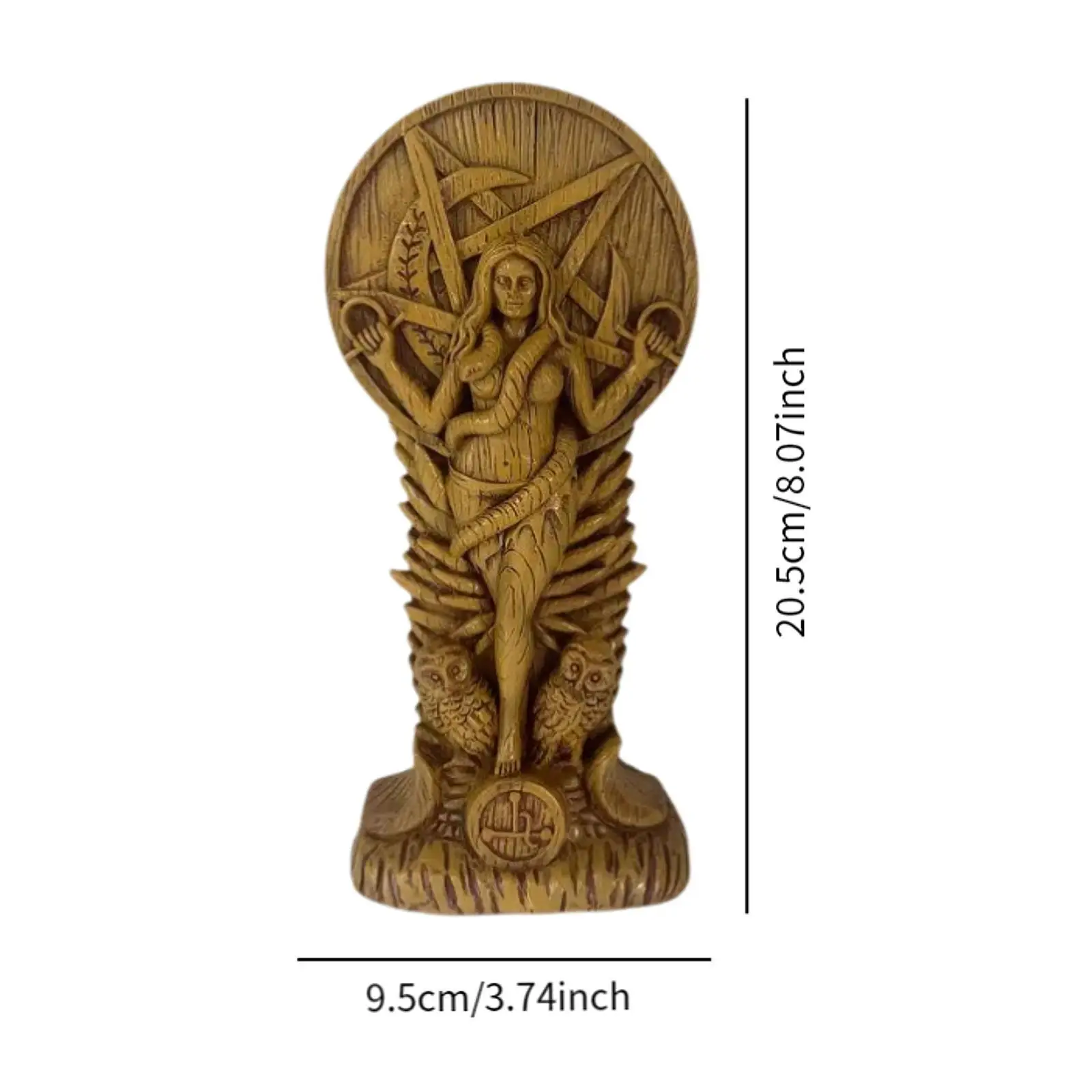 Goddess Witch Snake Woman Statue Birthday Gift Desktop Decoration Resin Figurine for Bookshelf Hotel Entrance Living Room Desk