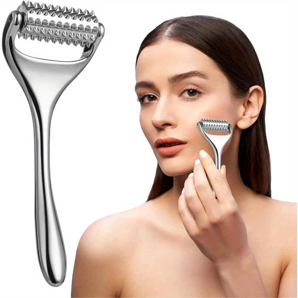 Face Massager Massage Acupuncture Roller For Neck Arm Leg Foot  Face Lifting Deep Tissue Massage Tool Face Beauty Skin Care Tool