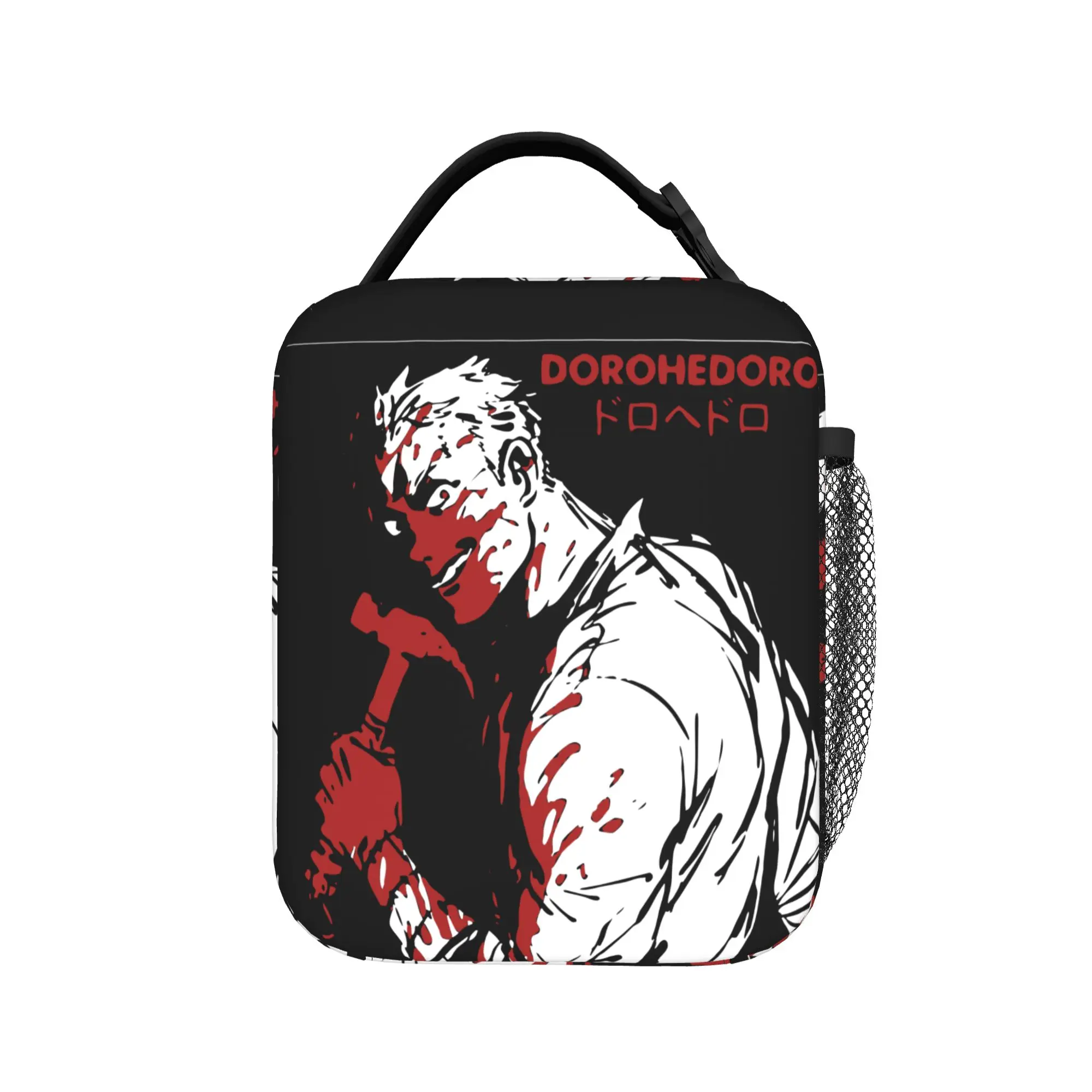 Dorohedoro Insulated Lunch Bag High Capacity Skeleton Dark Goth Anime Meal Container Cooler Bag Lunch Box Tote Office Girl Boy