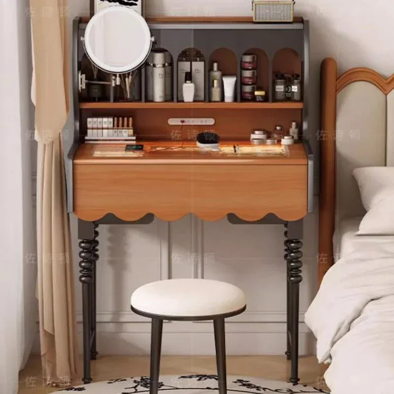 

Minimalist Vintage Dressers Makeup Cabinet Nordic Luxury Dressers Vanity Tables Multi Functional Home Furniture Tocadores LLDT