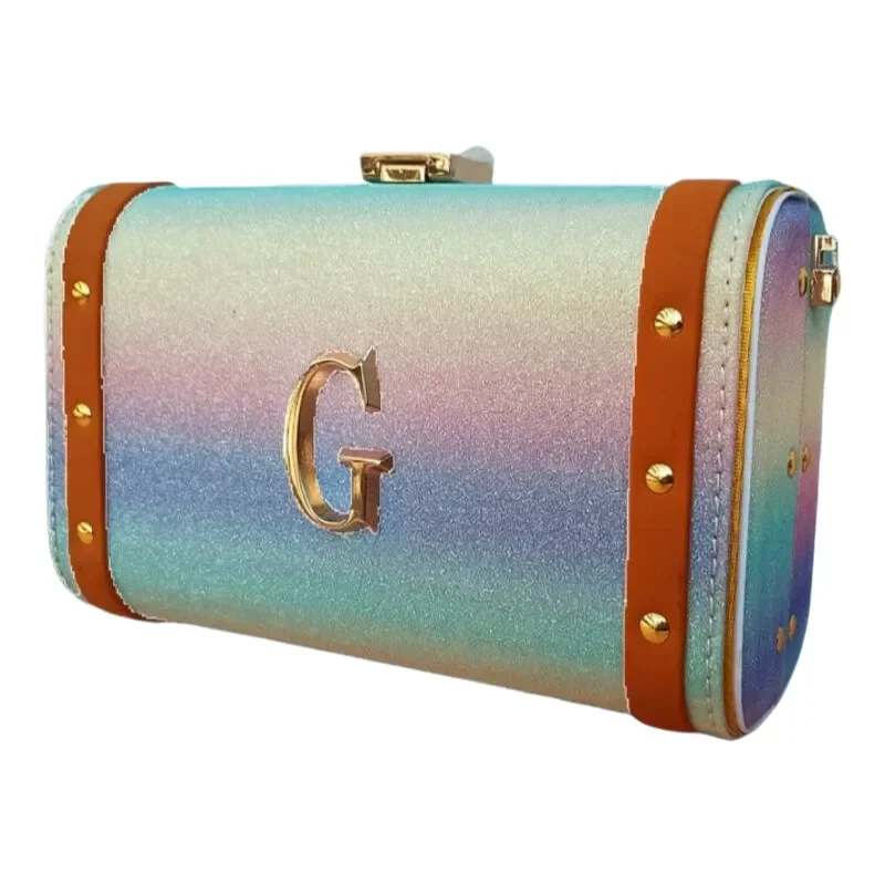 

Vintage Exquisite Brand Crossbody Bag Featuring Alloy Chain Strap, Women Shoulder Handbag Purse Tote