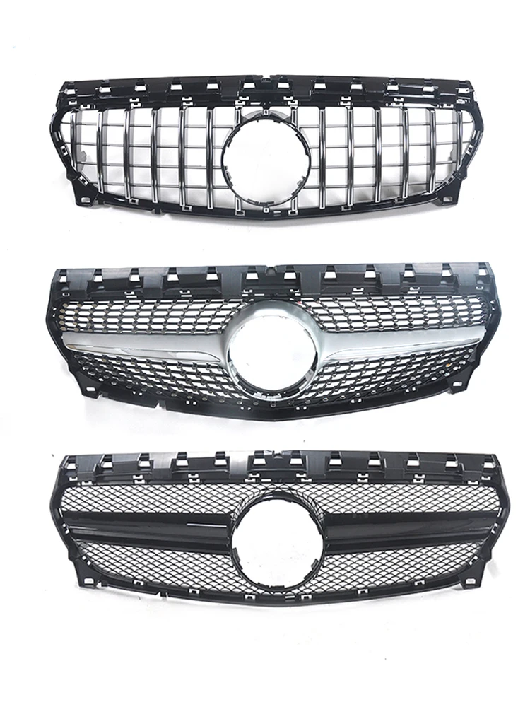 CLA45 CLA35 Style Racing Grille Facelift Cover For Mercedes CLA W117 2017-2018 Front Bumper GT Diamond AMG Grill Car Accessories