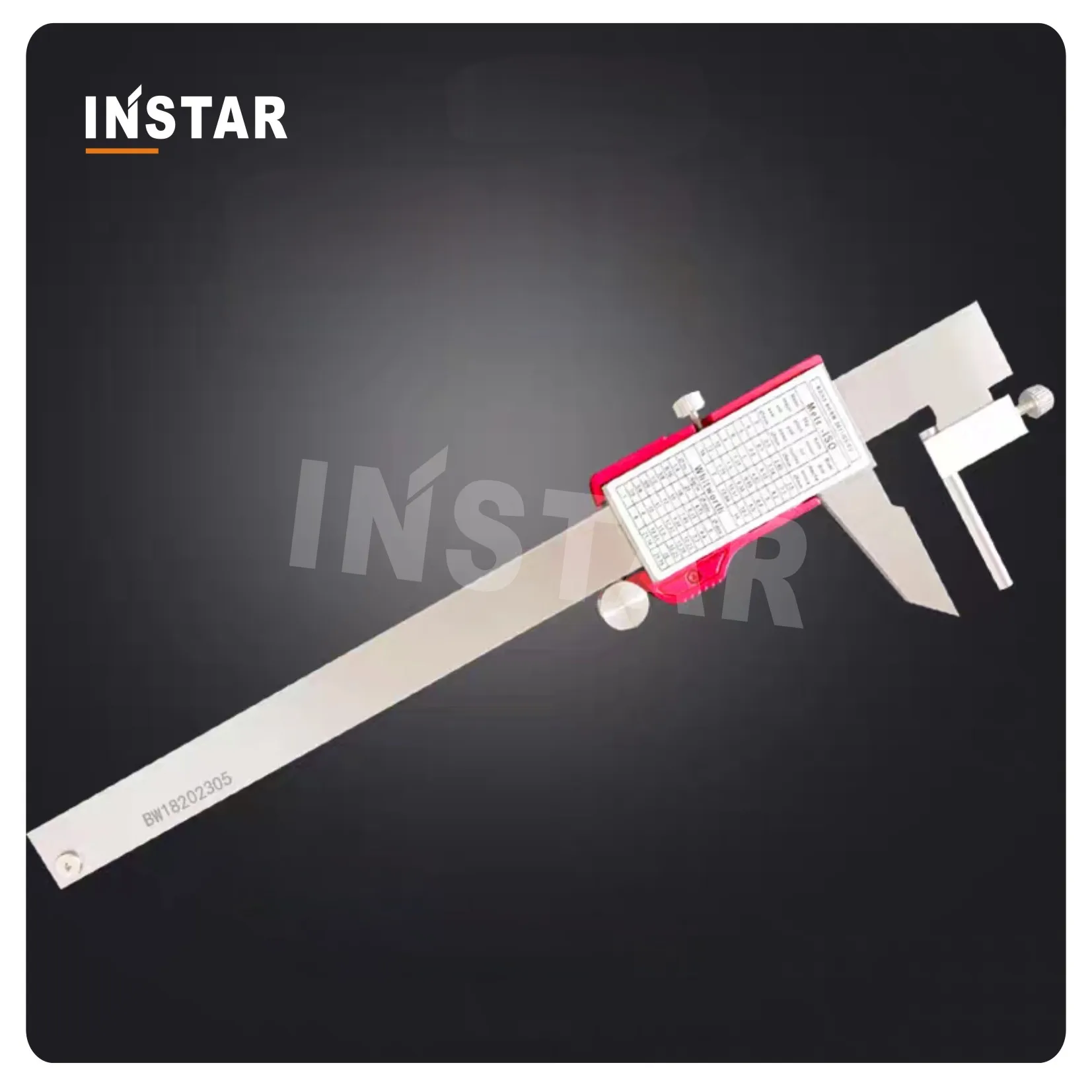 Aço inoxidável Instar Tubo Digital Caliper, Qualidade Industrial, Grau DIN, Rod, 4mm, 0-150mm x 0.01mm