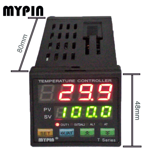 220V Digital PID Thermostat Temperature Controller Incubator TA4-RNR K J E PT100 Input Relay Output OEM IP43 3-Year Plastic