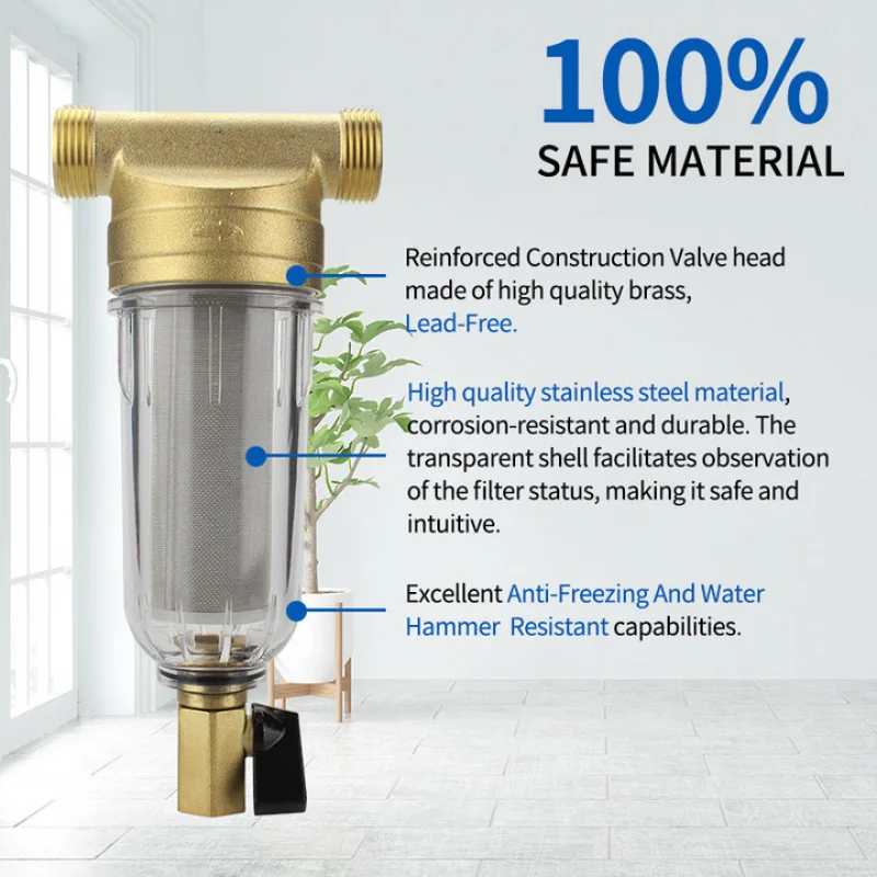 Pre-filter Household Water Purifier Whole House Central Backwash Pipeline Pre-filter