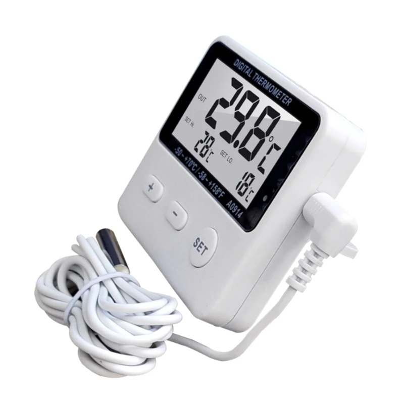 

Digital Display Humidity Meter Thermometer Hygrometer Gauge Temperature Refrigerator Aquarium Monitoring Indoor Dropship