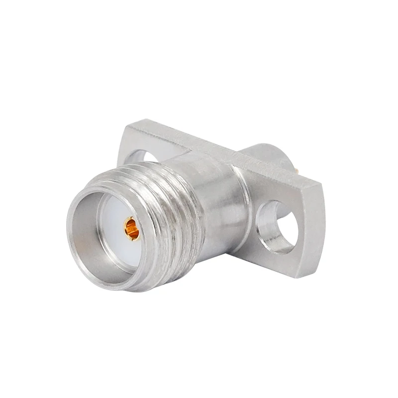 

Interconnect SMA female metal through-wall connector, double hole flange hole spacing 8.9mm tail circle 26.5G