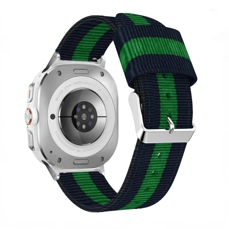 Canvas Nylon Strap for Samsung Galaxy Watch Ultra 2025 47mm Bracelet Accessories for Galaxy Watch 8-7 Ultra 47mm Belt Wristband