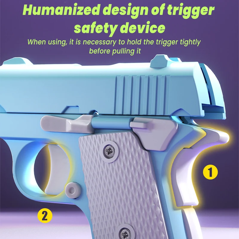 2024ใหม่3D ปืนมีดแรงโน้มถ่วงขนาดเล็กปืนของเล่น1911ไม่ยิงกระสุนของเล่นปืน Relief ความเครียดของเล่นของขวัญคริสต์มาสของขวัญวันเกิด