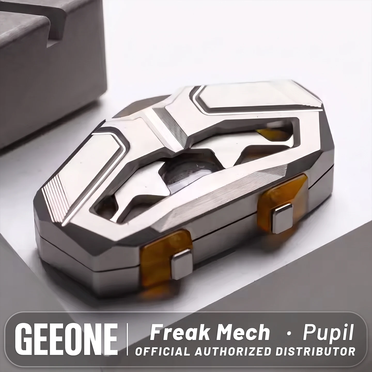 Freak Mech Studio Magnetic Fluid Linked Armor Opening Push Slider Mechanical Pupil EDC Metal Fidget Toy Stress Relief
