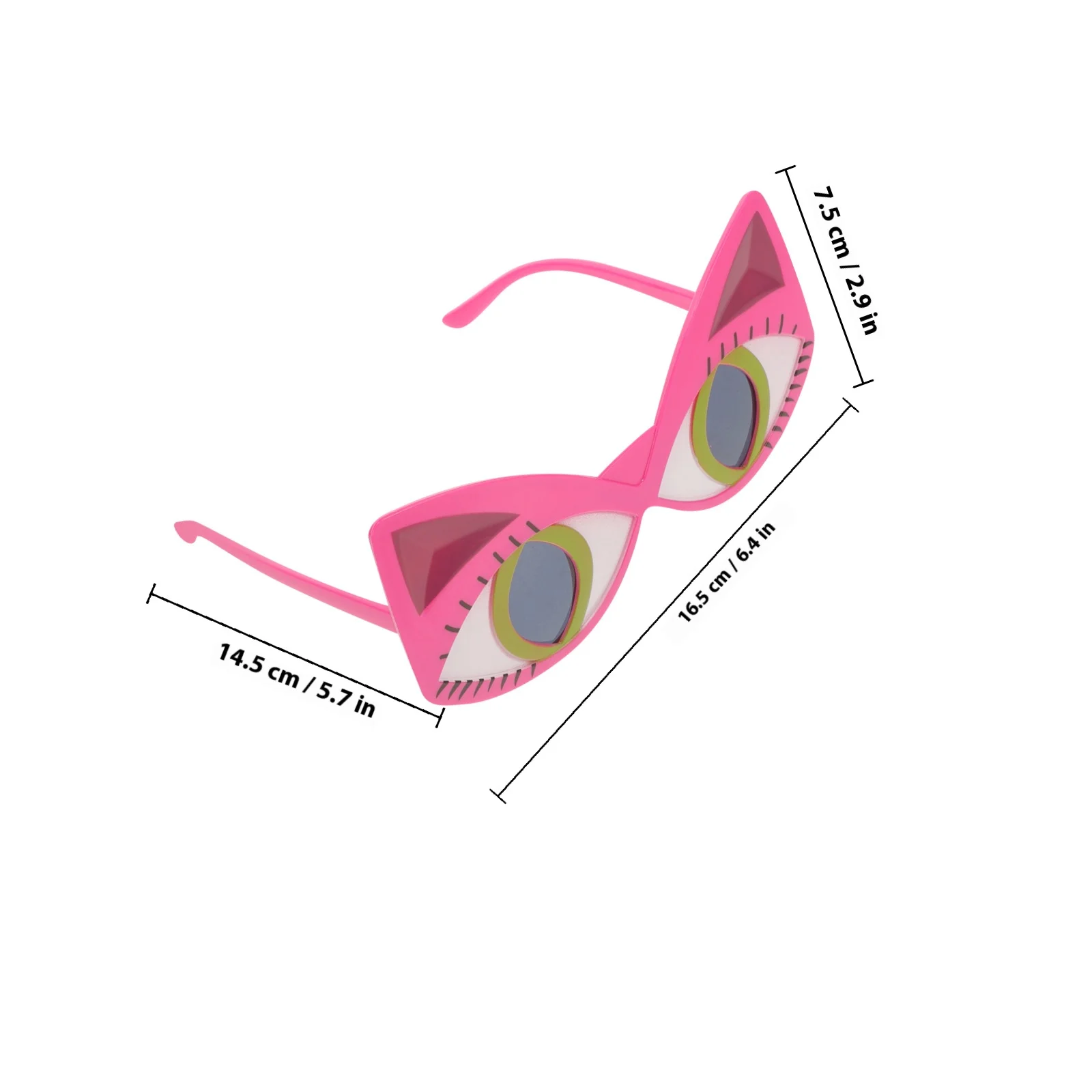 Kat Brillen Grappige Overdreven Grote Ogen Lichtgewicht Pc Frame Voor Halloween Cosplay Party Kat Kostuum Accessoire Props