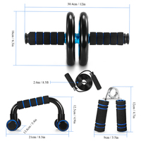 5-in-1 Ab Wheel - Multi-Function Abdominal Fitness Roller with Push-Up Support, Home Gym Equipment for Core Workouts