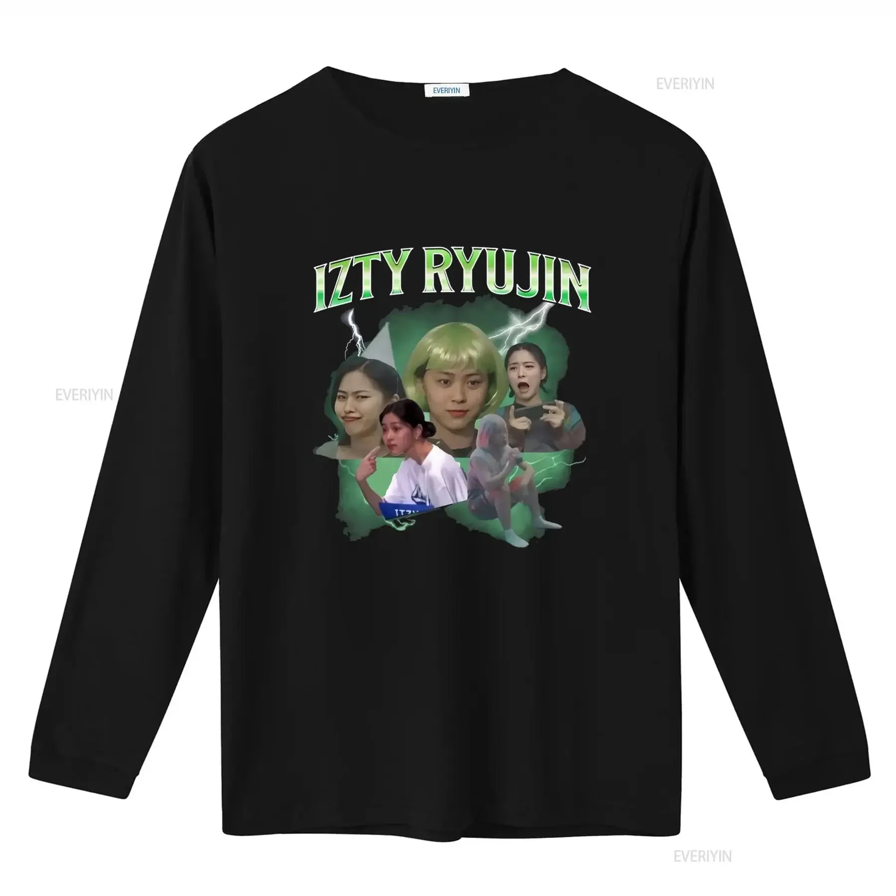 Itzy Ryujin Yeji Lia Chaeryeong Yuna Kpop Merch Midzy Funny Meme T Shirt Long or s vintage Washed Casual graphic Soft fashion