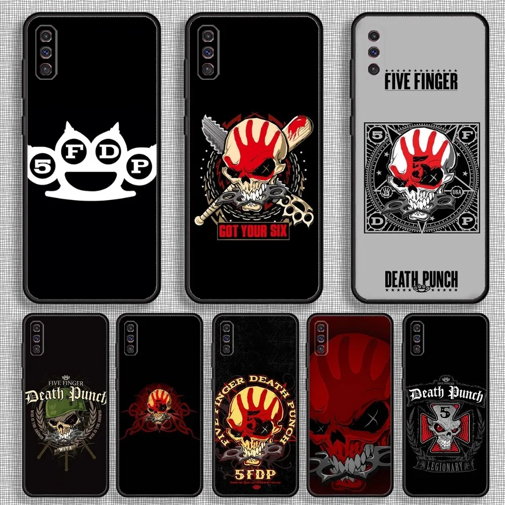 

Five F-Finger Death P-Punch Phone Case For Samsung S23,23,22,30,21,10,9,Note20 Ultra,Lite,Ultra,5G,Plus,FE,Black Soft Case