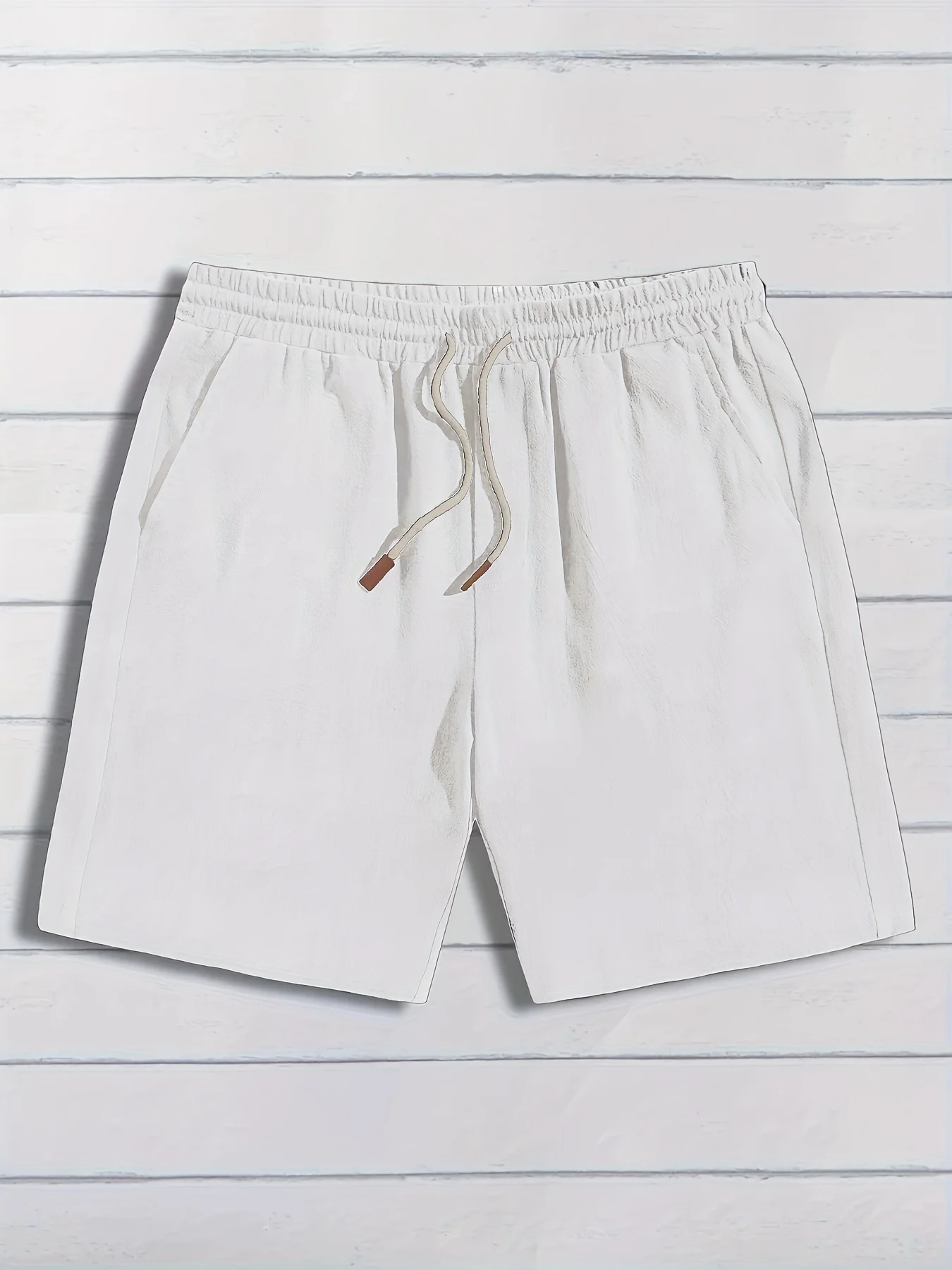 Summer Thin Linen Shorts for Men, Loose and Casual, Five-Inch Pants, Cotton and Linen, Breathable, Suitable for Beach and Sports