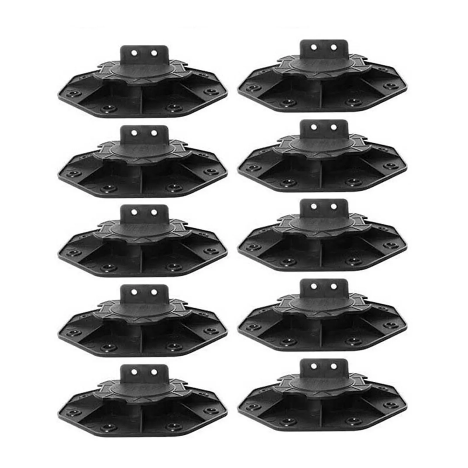 

1/5/10pcs Decking Pedestal Riser Bearing Support Adjustable 18-30mm 30-60mm Bearing Bracket For Patios And Gardens Supplies