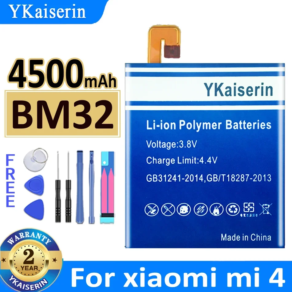 YKaiserin Battery BM 47 50 49 22 32 For Xiaomi Mi 4 5 Max 2 Max2 Mi4 Mi5 For Redmi 3 3S 3X 4X Replacement Lithium Batteries