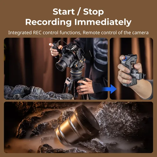 Imagen 2 del producto Manija lateral giratoria SmallRig con gatillo REC para cámaras Sony sin espejo seleccionadas para Sony FX3/FX30/A7R IV/A7 IV/A7S III -3893
