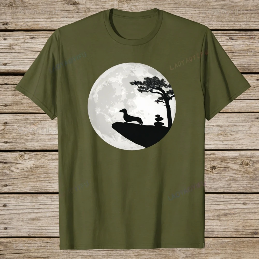 

Funny Cute Wiener Dog Saying Dackel Dachshund Mom Gift Unisex Graphic T Shirts Woman Man Casual Simple Cotton Outdoors T-shirt