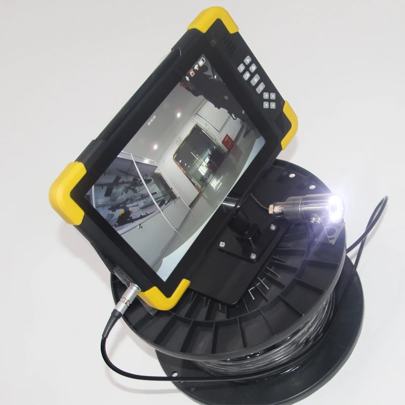 4K Touch Screen 5MP AHD IP68 Water Well Drill Hole Borehole Drain Gutter Sewer Inspection Underwater Camera System AA