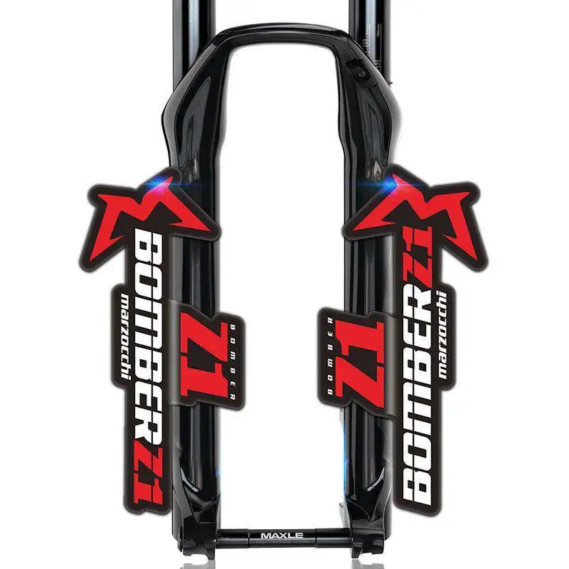 Mountain Bike Front Fork Vinyl Sticker Waterproof Decal For 2020 Marzocchi Bomber Bicycle Frame Personalized Decoration
