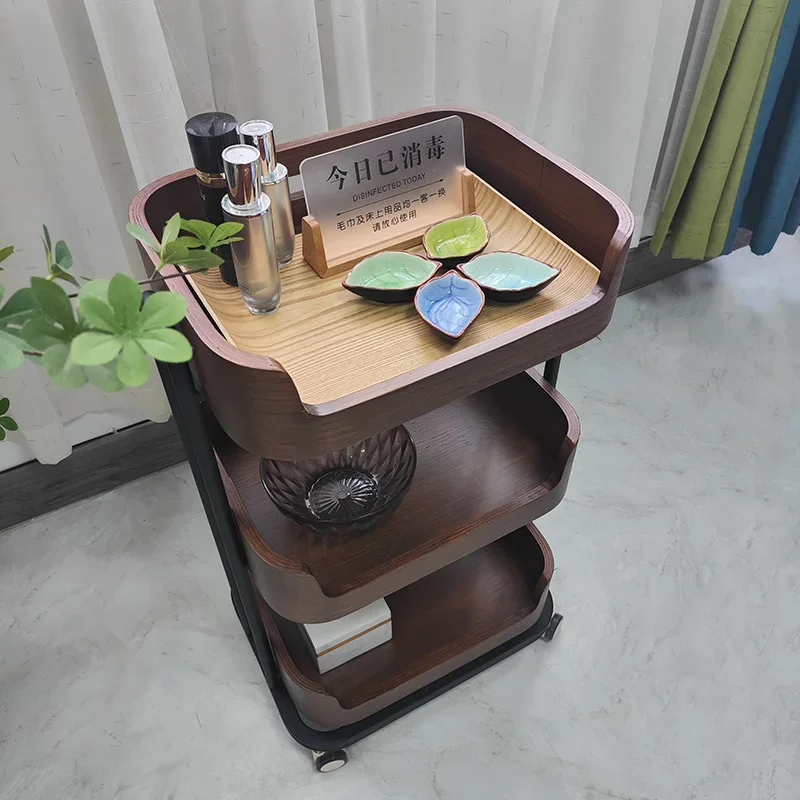 Beauty Hairdressing Salon Trolley With Wheels Storage Makeup Trolley Tattoo Hotel Salon Furniture Chariot De Salon LLST