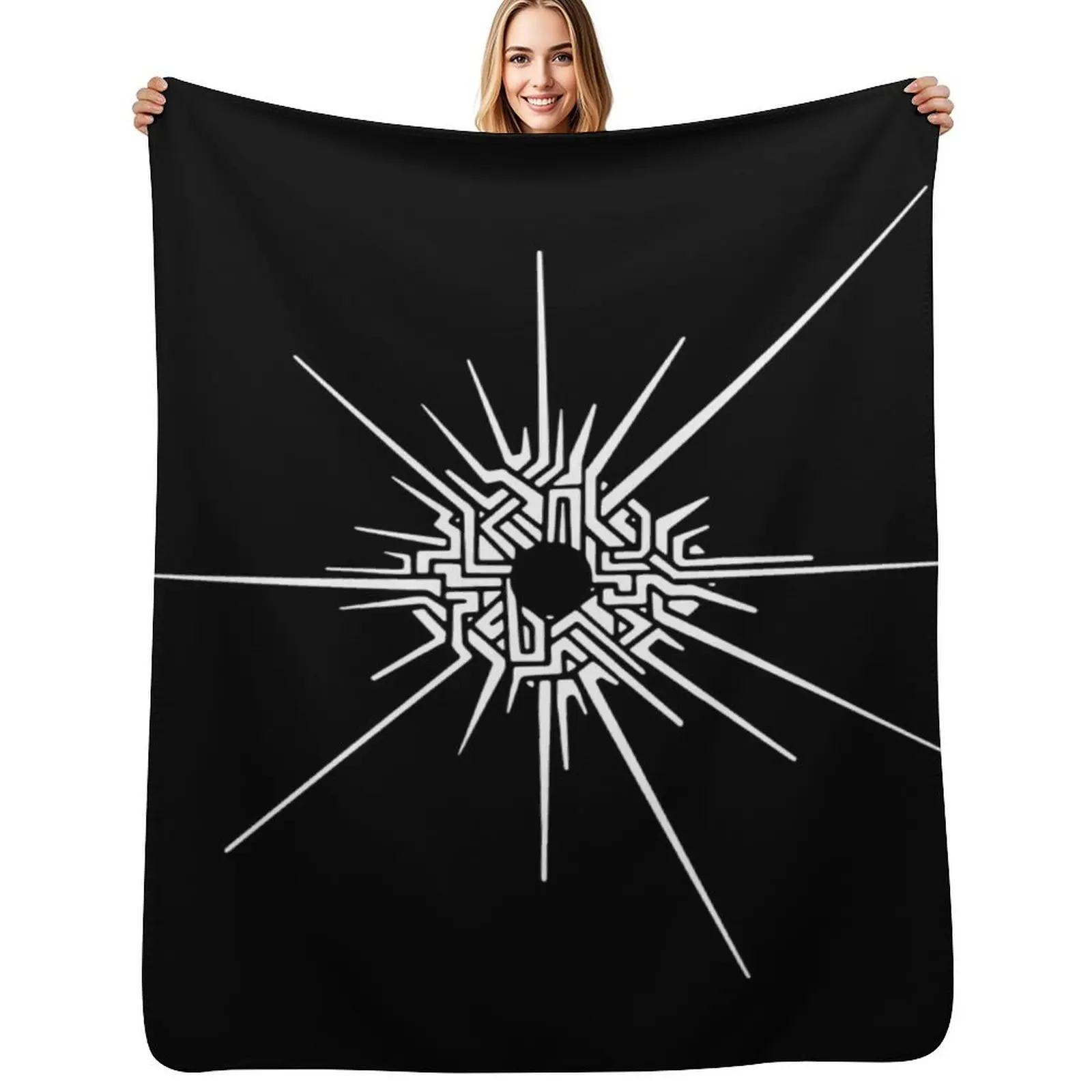 

Outer Wilds - Eye of the Universe (Symbol) [White] Throw Blanket Soft Plush Blanket as Housewarming Gift