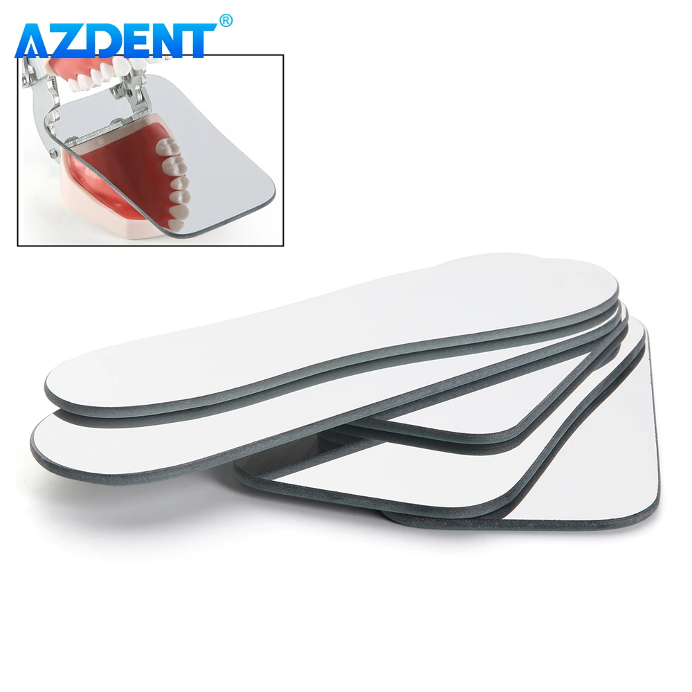 AZDENT 1PC Dental Orthodontic Mirror Photography Double-Sided Mirrors Glass Material Intra Oral Photo Reflector Dentistry Tools