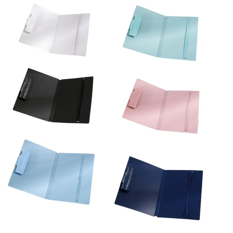 Y1UB Clipboard File Folder with Back Strap for A4 Note Taking and Office Writing