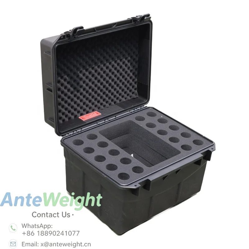Handheld Microphone PE Case (Holds 20) With Storage Compartment