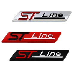 자동차 후면 트렁크 엠블럼 사이드 펜더 스티커, 포드 ST 라인 포커스 피에스타 자동차 스티커, 3D 금속 ST 라인 로고