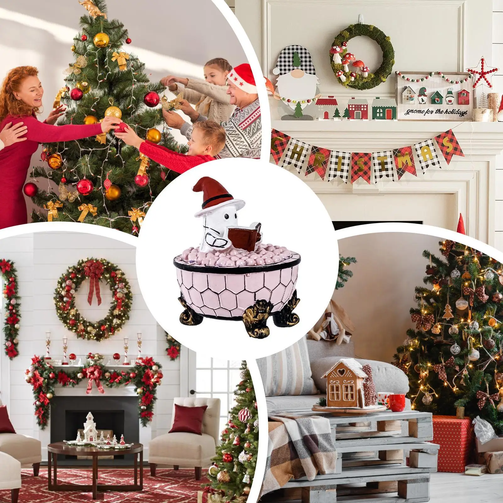 

Призрачные огни для ванны, чтения книг, украшение, фигурка, лампа-призрак, ночник для дорожки, спальни, кухни, офиса, дома, окна