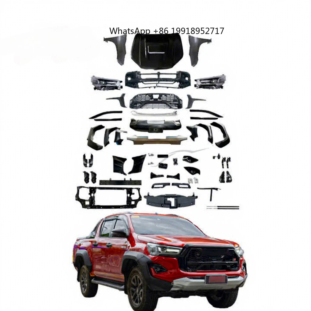 Kits de Carrocería Mejorados para Camioneta Hilux Vigo a GR 2023, Accesorios para Parachoques, Kit de Conversión de Carrocería Hilux Vigo 2005-2015 JJ846