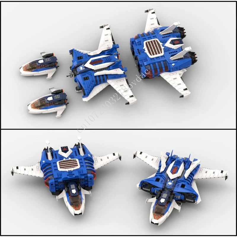 6543 Uds UCS defensor de congelación profunda guerra espacial militar MOC nave espacial batalla BuildingBlock arquitectura DIY modelo educativo juguete para regalo