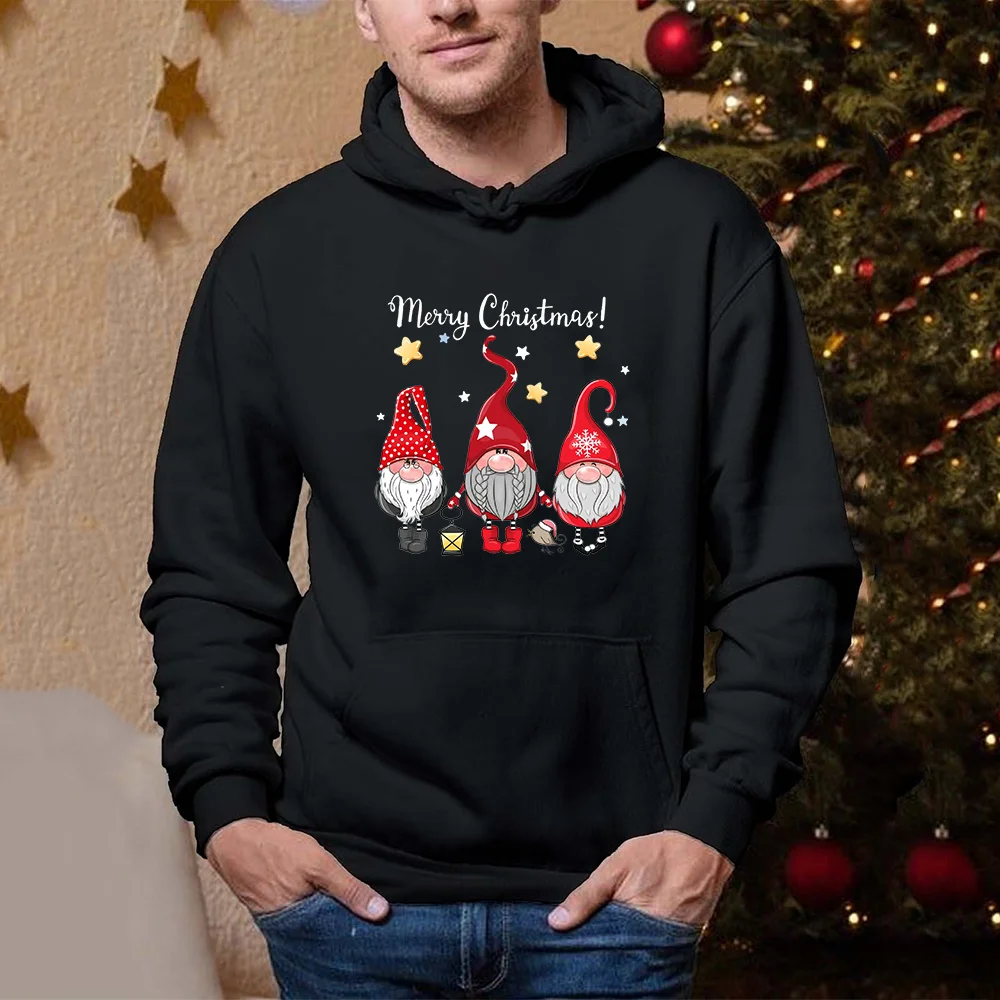 

3D Santa Claus Printed Men's Hoodies Autumn And Winter Christmas Elements Party Sweatshirts New Harajuku Y2k Unisex Clothing Top