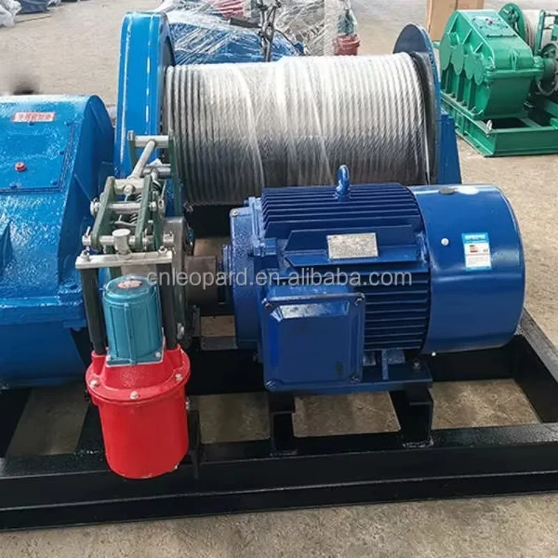 JM Electric Speed-regulating Winch Port Dock Cargo Loading/Unloading Large Tonnage Stable Durable Traction Wireless Remote