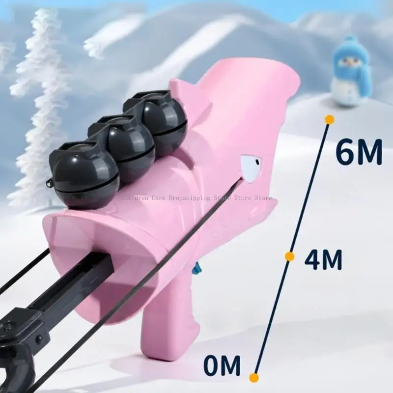 Snowballs Maker Toy Winter Outdoor Snow Fight Toy with Snowballs Launchers Guns