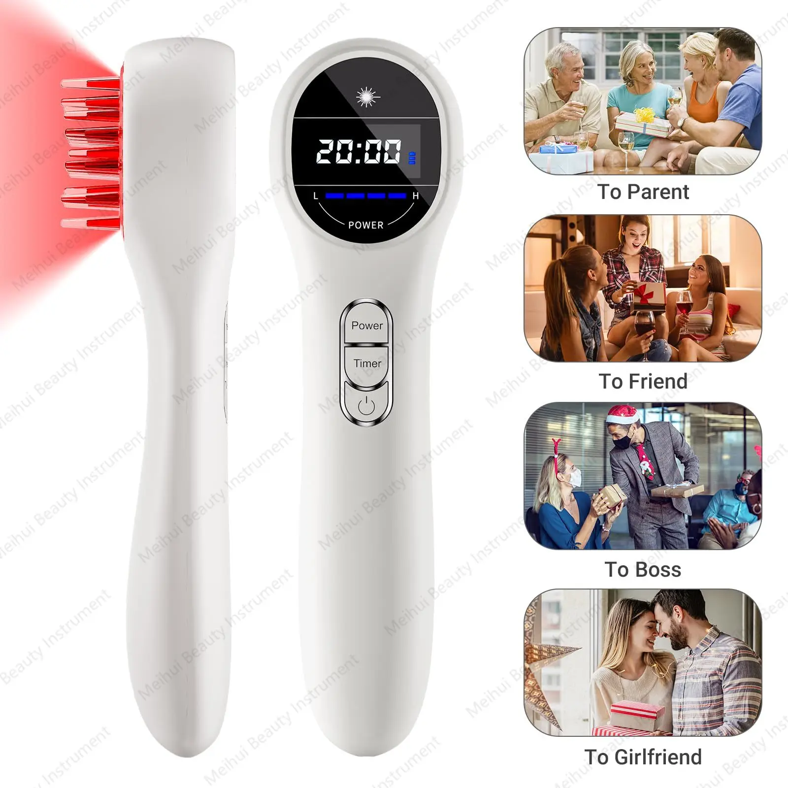 

Red Light Therapy Comb Near Infrared Light Therapy Hair Growth Scalp Massager Hair Comb