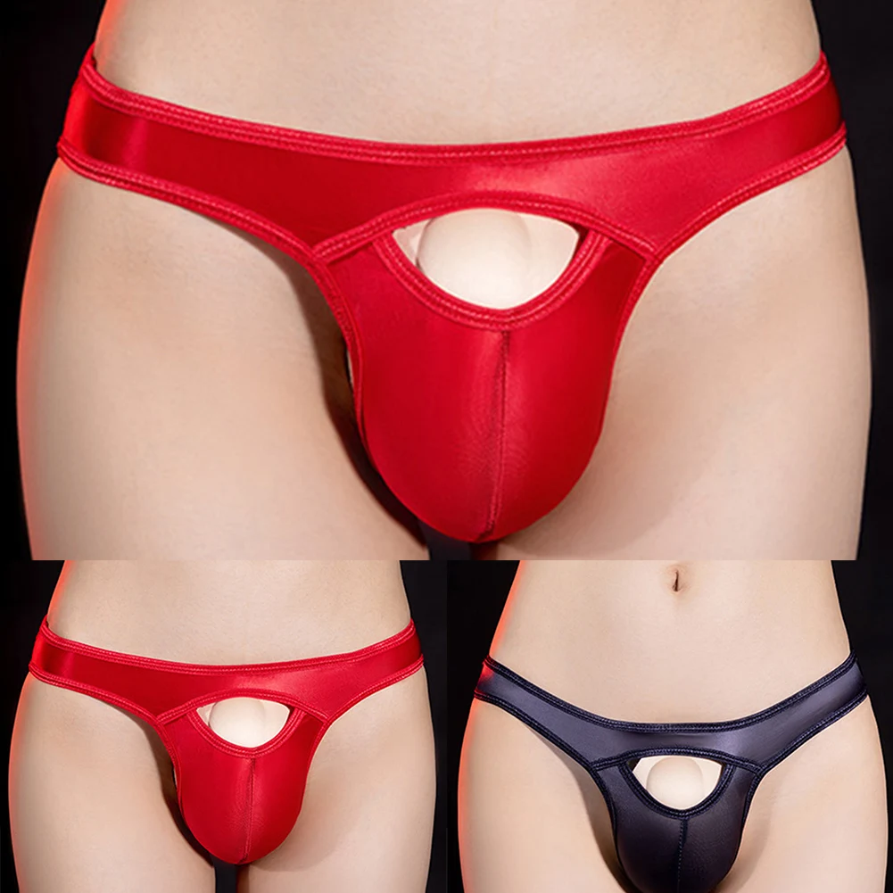 سراويل داخلية لامعة لامعة للرجال ، ملابس سباحة مجوفة ، رؤية من خلال ، زيت مطاطي ، ملابس داخلية مريحة ، سراويل داخلية ناعمة ، ملابس نوم للشباب ، ثياب داخلية