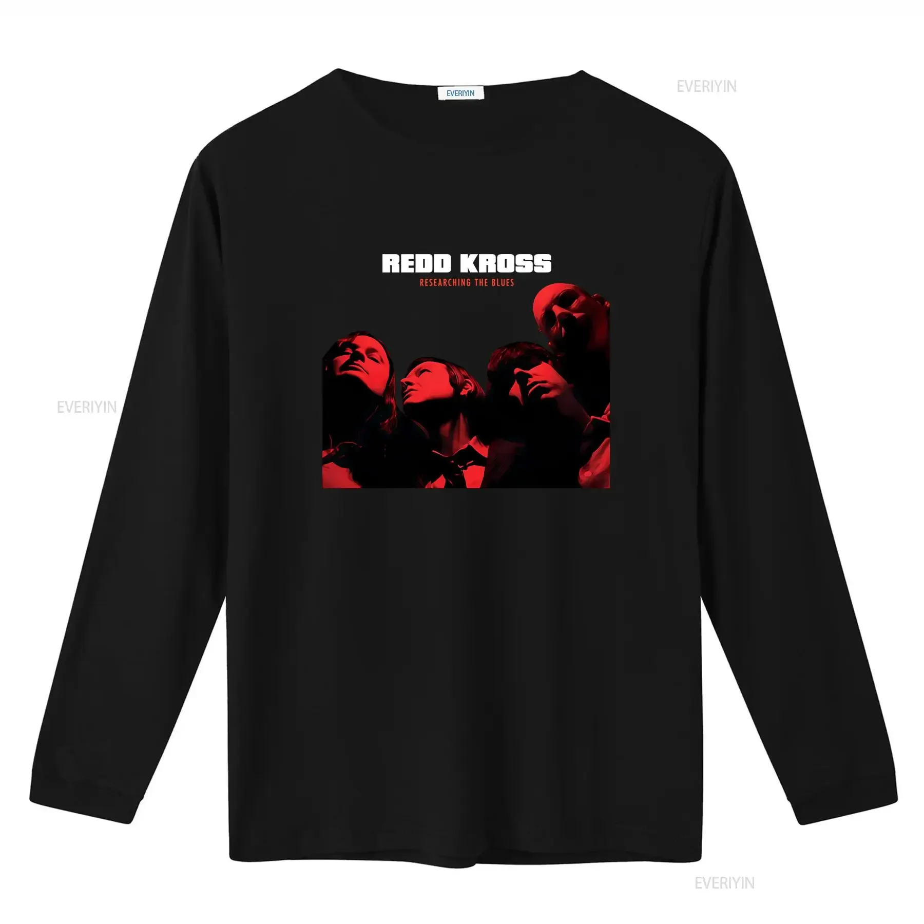 REDD KROSS Heavy Cotton T Shirt S 4XL Researching The Blues Band Print vintage Washed Soft Casual Comfortable streetwear