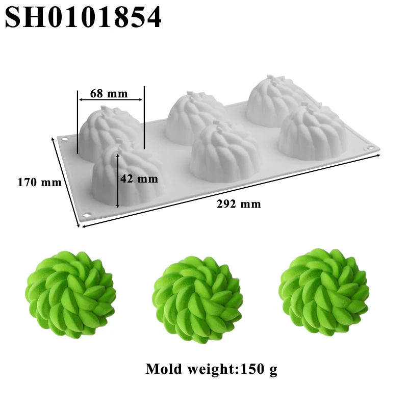 SHENHONG Non Stick Cake Molds Silicone Cake Moulds Pastry Baking Tools Food Grade French Mousse Dessert Form Kitchen Bakeware