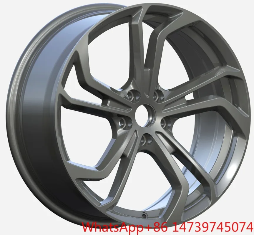 19x8.0J 5 Hole Off-Road Black Alloy Wheel Rims, PCD 112 ET42mm, Custom Passenger Car Tyre Rims