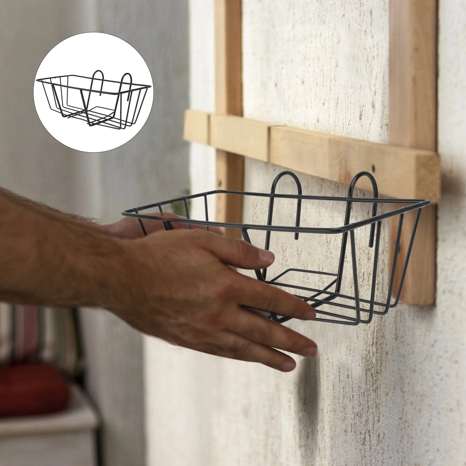 1 قطعة رف الزهور غير القابل للصدأ الحديد نبات معلق حامل الزخرفية بونساي الجرف غرامة صنعة حامل الزهور العملي #4